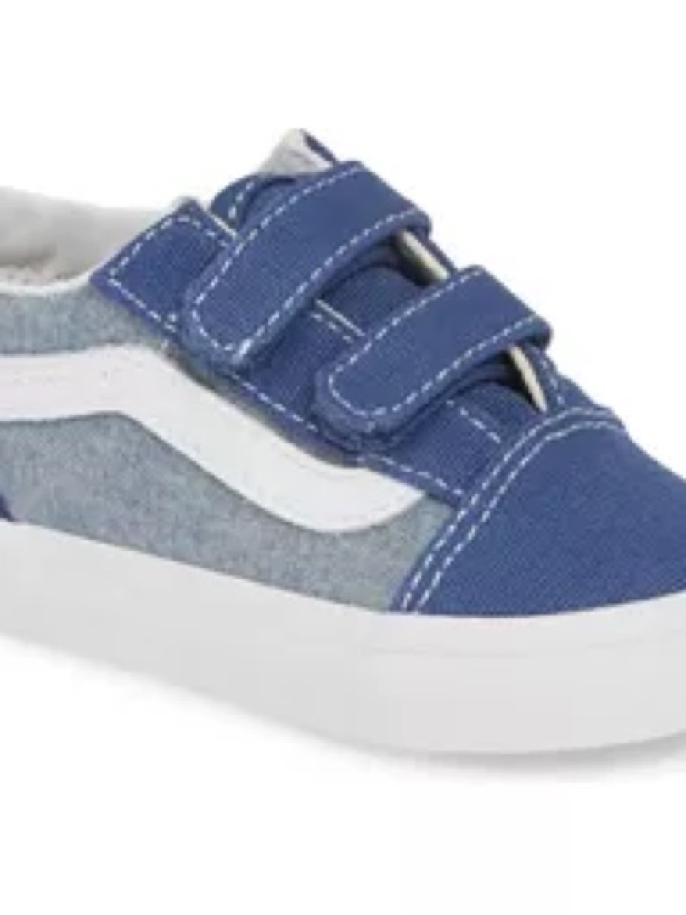 Vans Kids Blue Velcro Skate Sneaker
